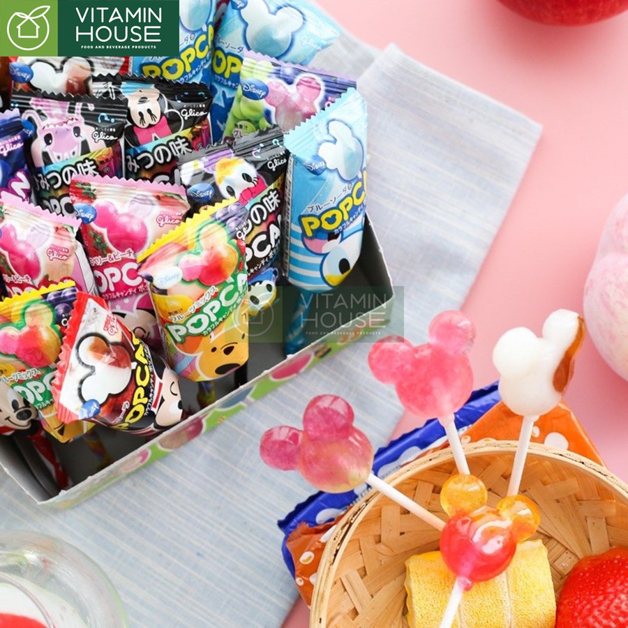 Combo 5 Kẹo mút Popcan Glico Mickey Nhật [Vitamin House]