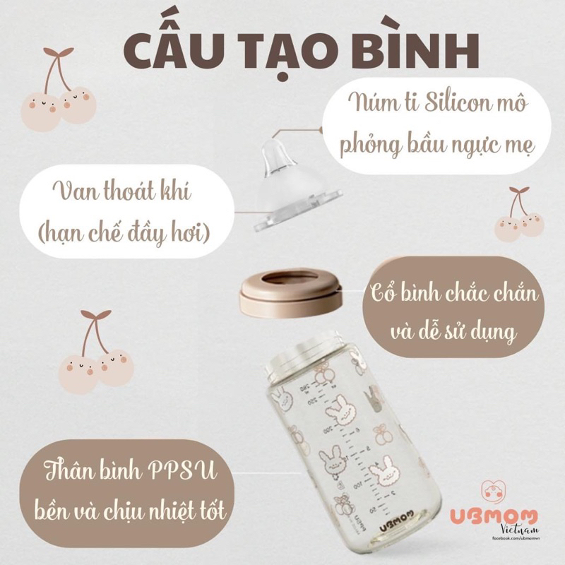 [ CHÍNH HÃNG ] BÌNH SỮA UBMOM NỘI ĐỊA HÀN 200ML/ 280ML