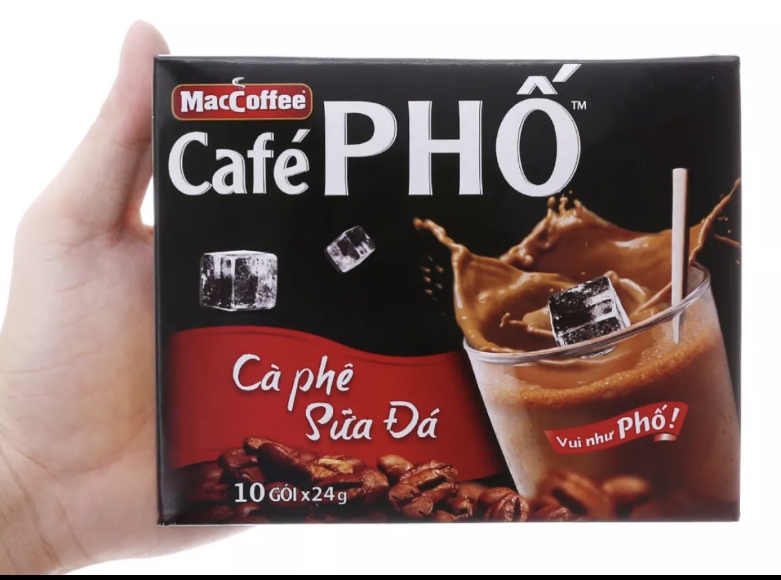 [HCM] Cafe Phố cà phê sữa hoà tan 240g[10 gói x24g]