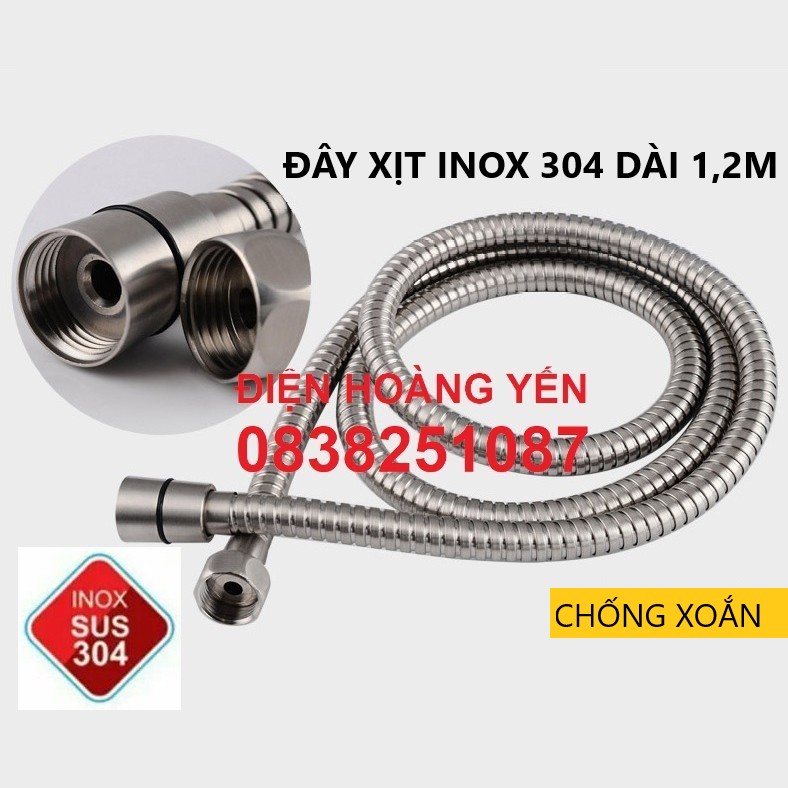 Dây sen Inox 304 - Dây vòi hoa sen tắm - Dây vòi xịt vệ sinh