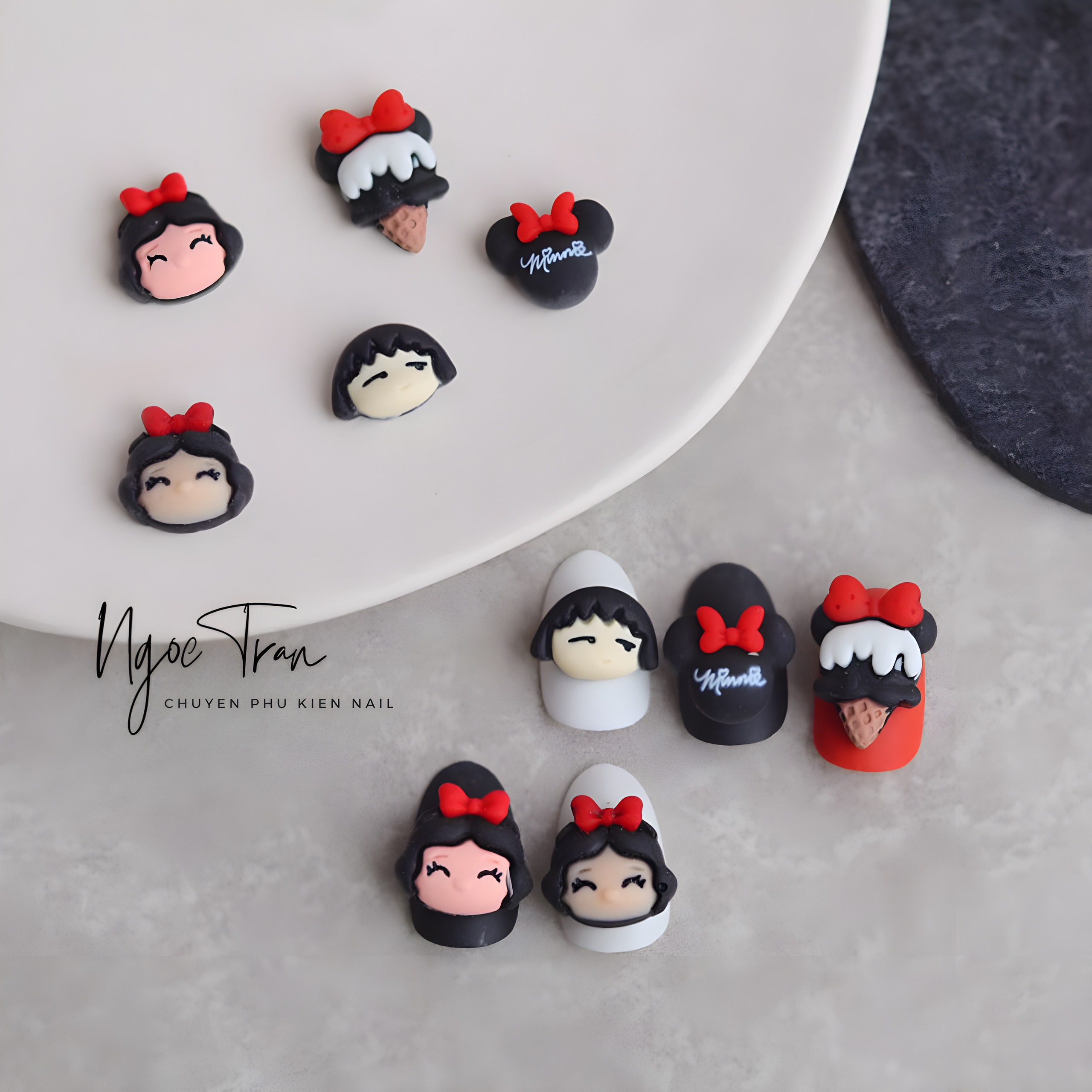 [Ảnh thật] Charm Thú Hoạt Hình Sanrio Trang Trí Móng Hàn Quốc