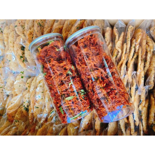 [HCM][ Siêu ngon ] khô bò lá chanh hũ 350gram thơm ngon đậm đà