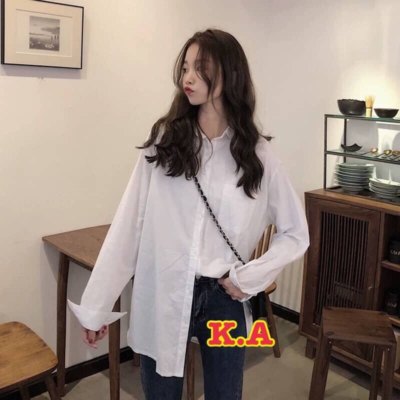 áo sơ mi một túi( nam nữ đều đẹp)