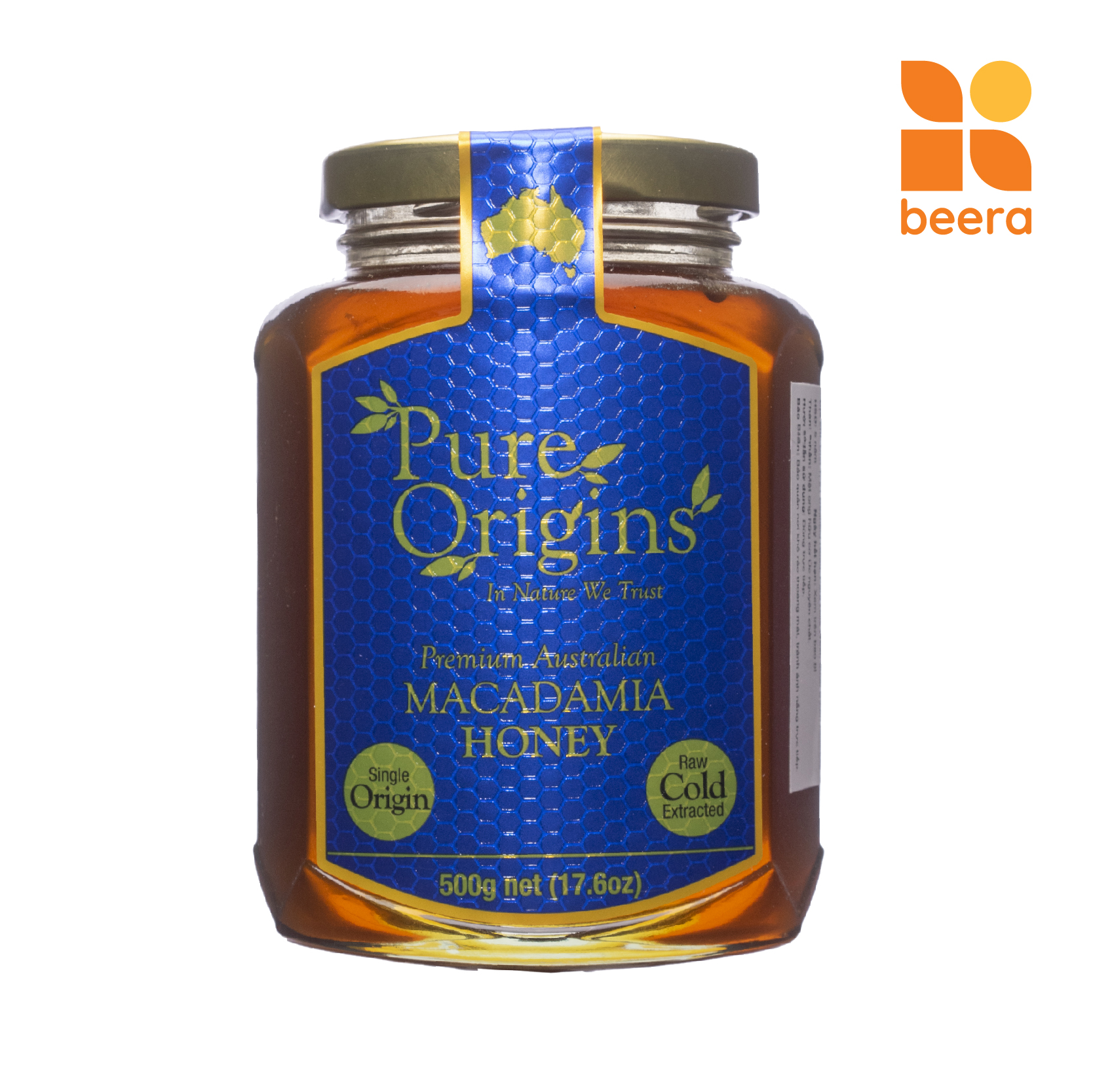 Mật Ong Nguyên Chất Macadamia Pure Origins Beera hỗ trợ giảm đau dạ dày