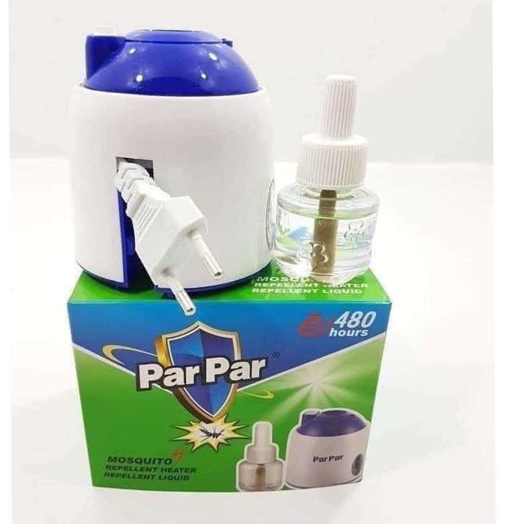 Máy Đuổi Muỗi Xông Tinh Dầu Par Par (Tặng Kèm 1 Lọ Tinh Dầu)