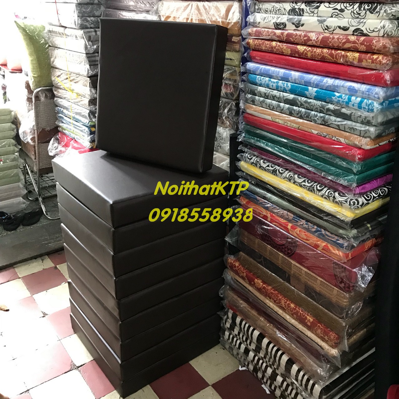 nệm ngồi KTP 
dày 10cm simili cao cấp