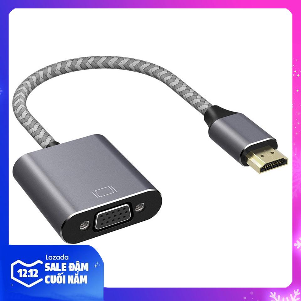 Giá Cáp chuyển đổi HDMI sang VGA cao cấp vỏ nhôm - HDMI to VGA