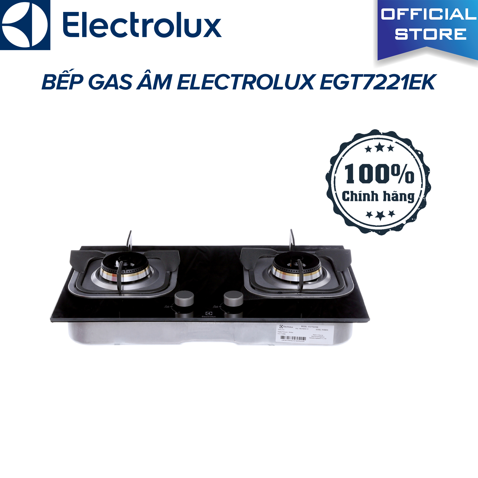 [HCM]Bếp Gas Âm Electrolux EGT7221EK