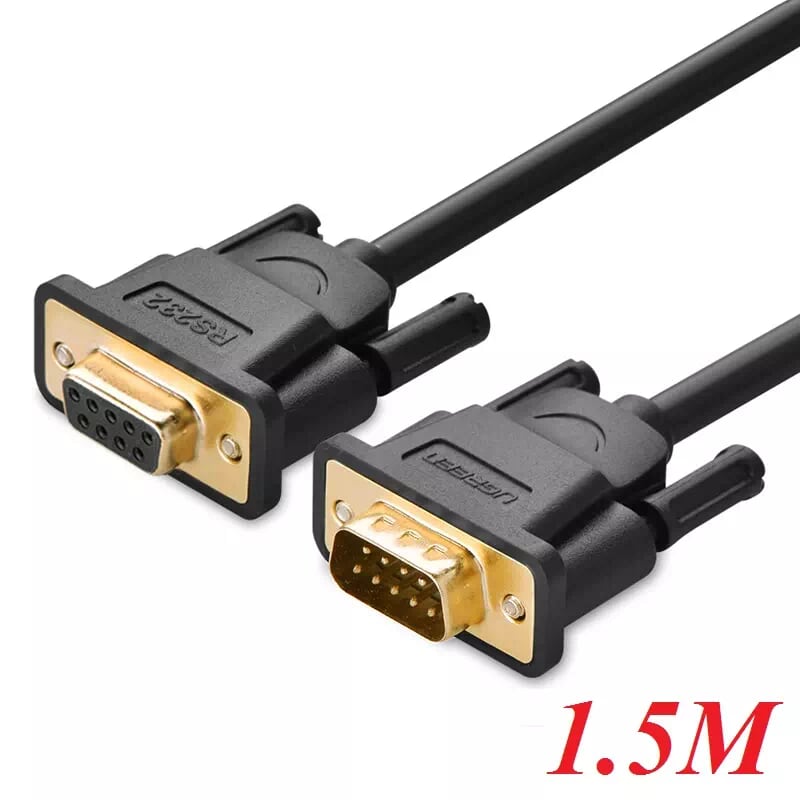 Ugreen 20145 1.5m màu đen cáp tín hiệu nối dài com rs232 cao cấp db101