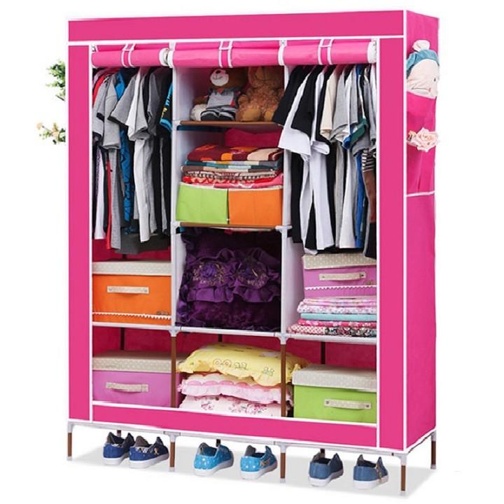 [HCM]tủ quần áo 8 ngăn - tủ vải