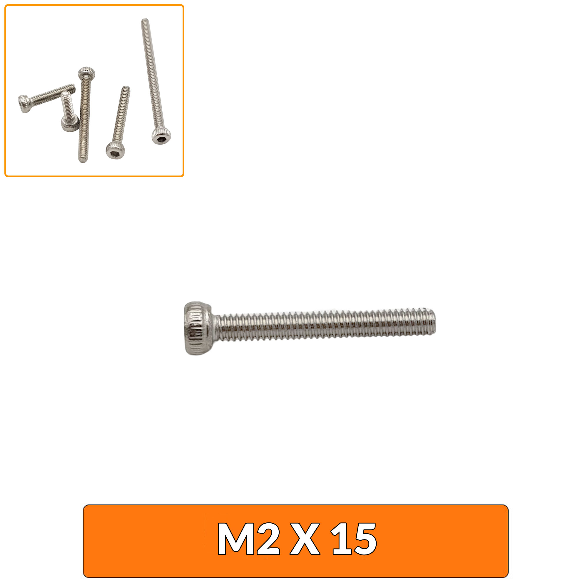 Ốc lục giác M2 | M3 inox 304 đầu tròn nhiều kích thước