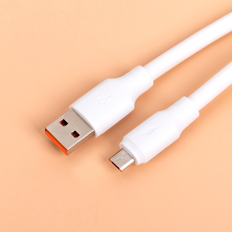 Dây sạc cáp sạc nhanh micro usb dòng sạc 6a trắng