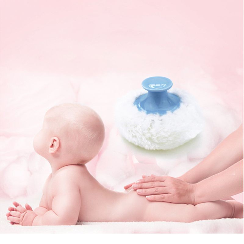 Hộp Đựng Phấn Rôm Cho Bé Kèm Bông Chậm Phấn