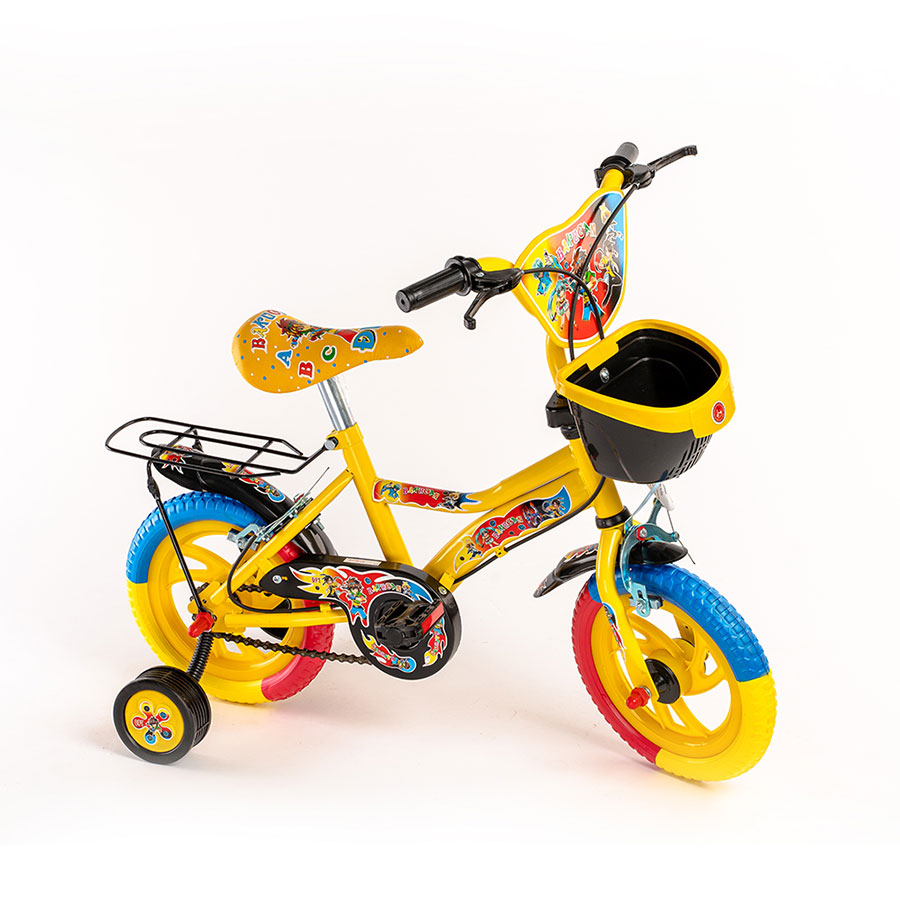 Xe đạp trẻ em hai bánh 14 inch Bakugan Đại Phát Tài khung Sắt dành cho trẻ