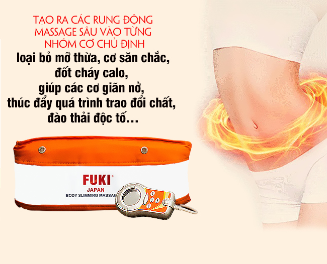 Máy massage bụng FUKI FK90 (màu cam)