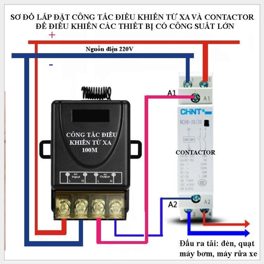 Khởi động từ 1 pha CHINT NCH8 25A/220 contactor