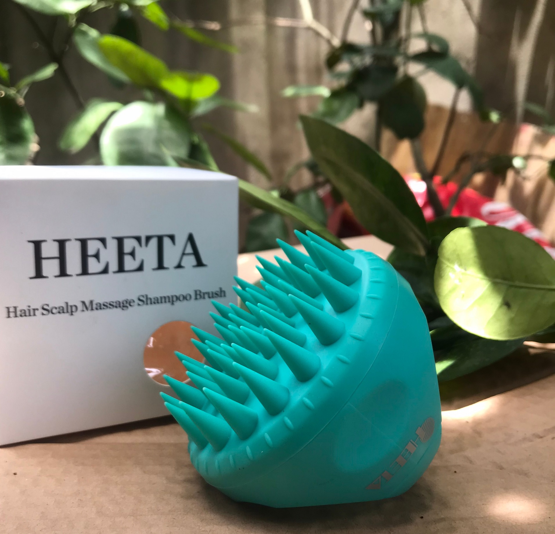 Lược gội đầu HEETA chống rụng tóc và mát xa 2in1 - cọ silicone mềm mát xa da đầu đa năng