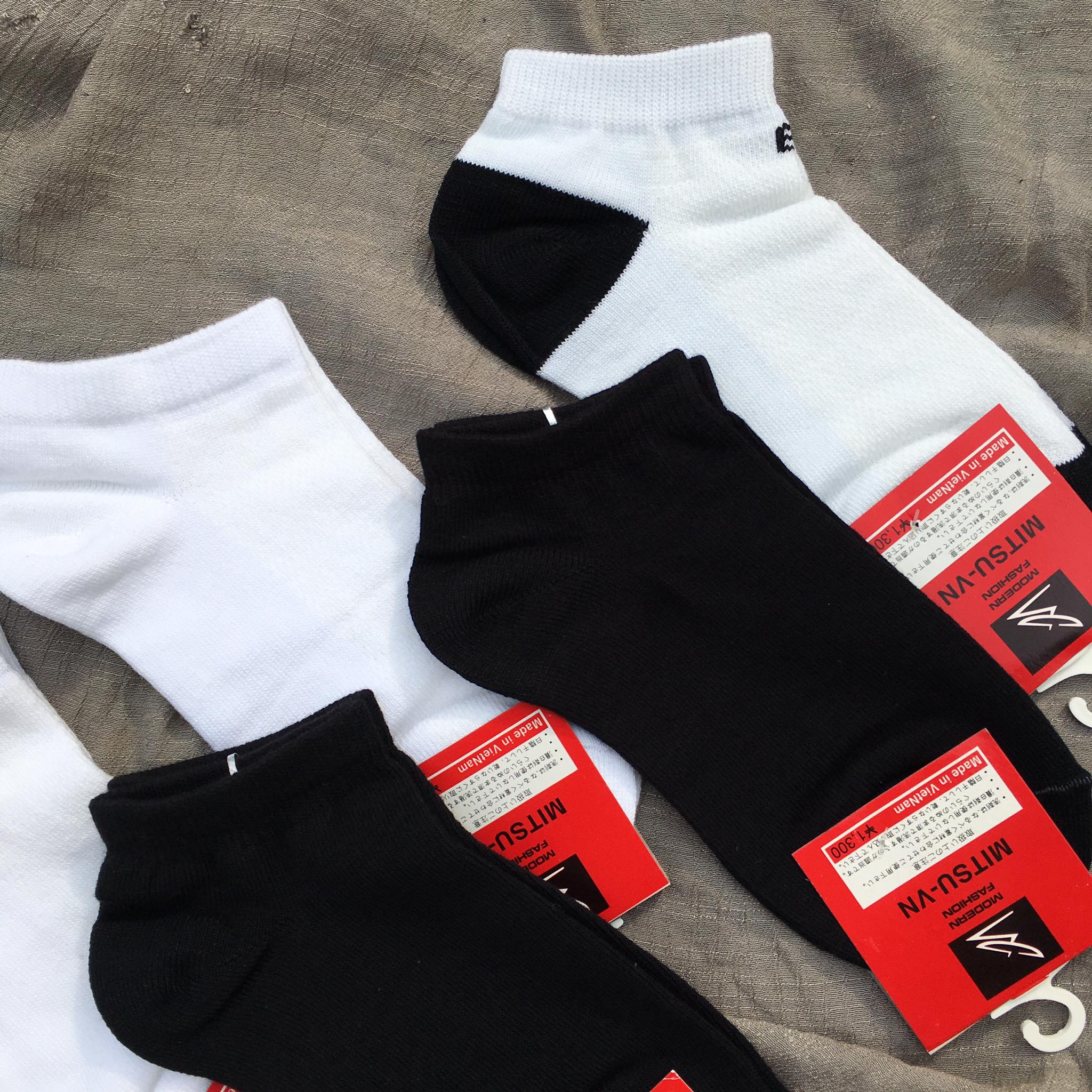 Tất Vớ Trơn Cổ Ngắn Unisex