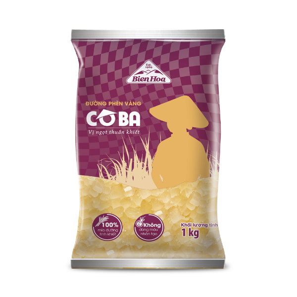 Đường phèn vàng cô ba biên hoà 1kg