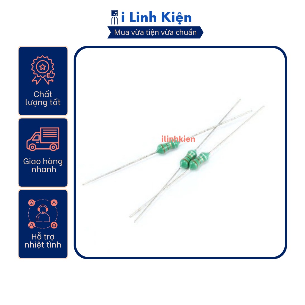 Cuộn cảm vạch 1/4W từ 1uF đến 1mH 0307 (10c)