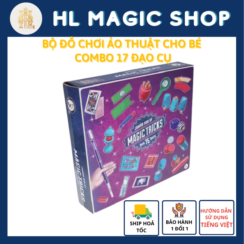 Combo đồ chơi đạo cụ ảo thuật hơn 75 trò ảo thuật, đồ chơi giáo dục, quà tặng cho bé trai và bé gái, đồ chơi nhập khẩu