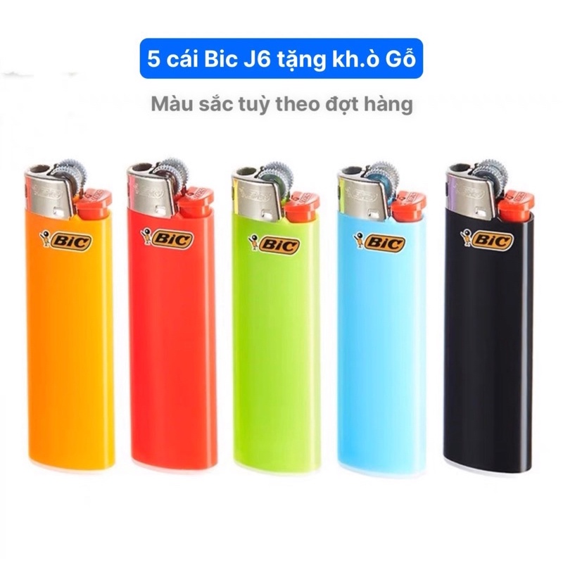 10cái bật quẹt bic j6 hộp quẹt bic j6 loại to
