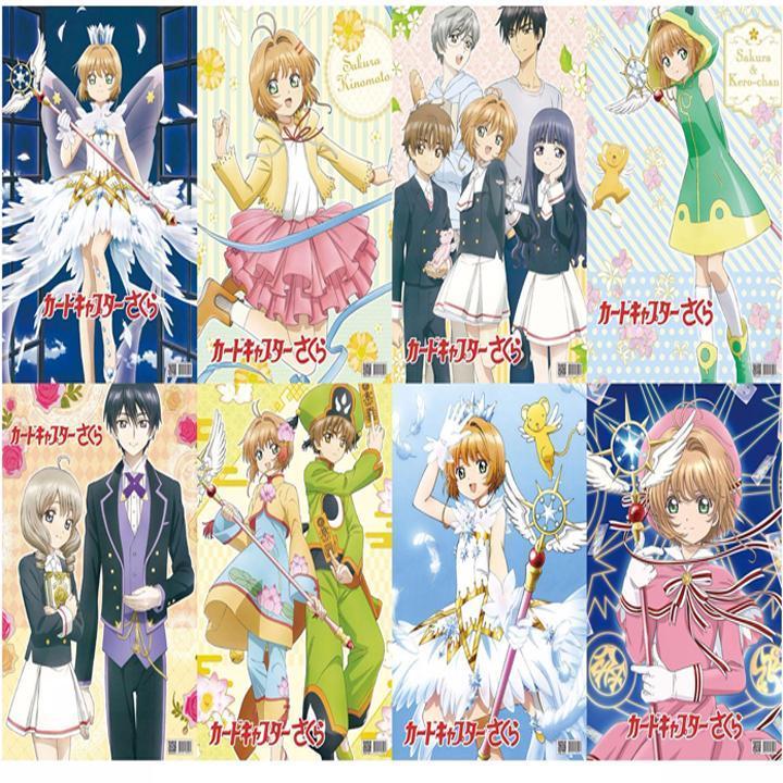 Poster Cardcaptor Sakura Thủ lĩnh thẻ bài 8 tấm A3 tranh treo album ảnh in hình anime chibi đẹp