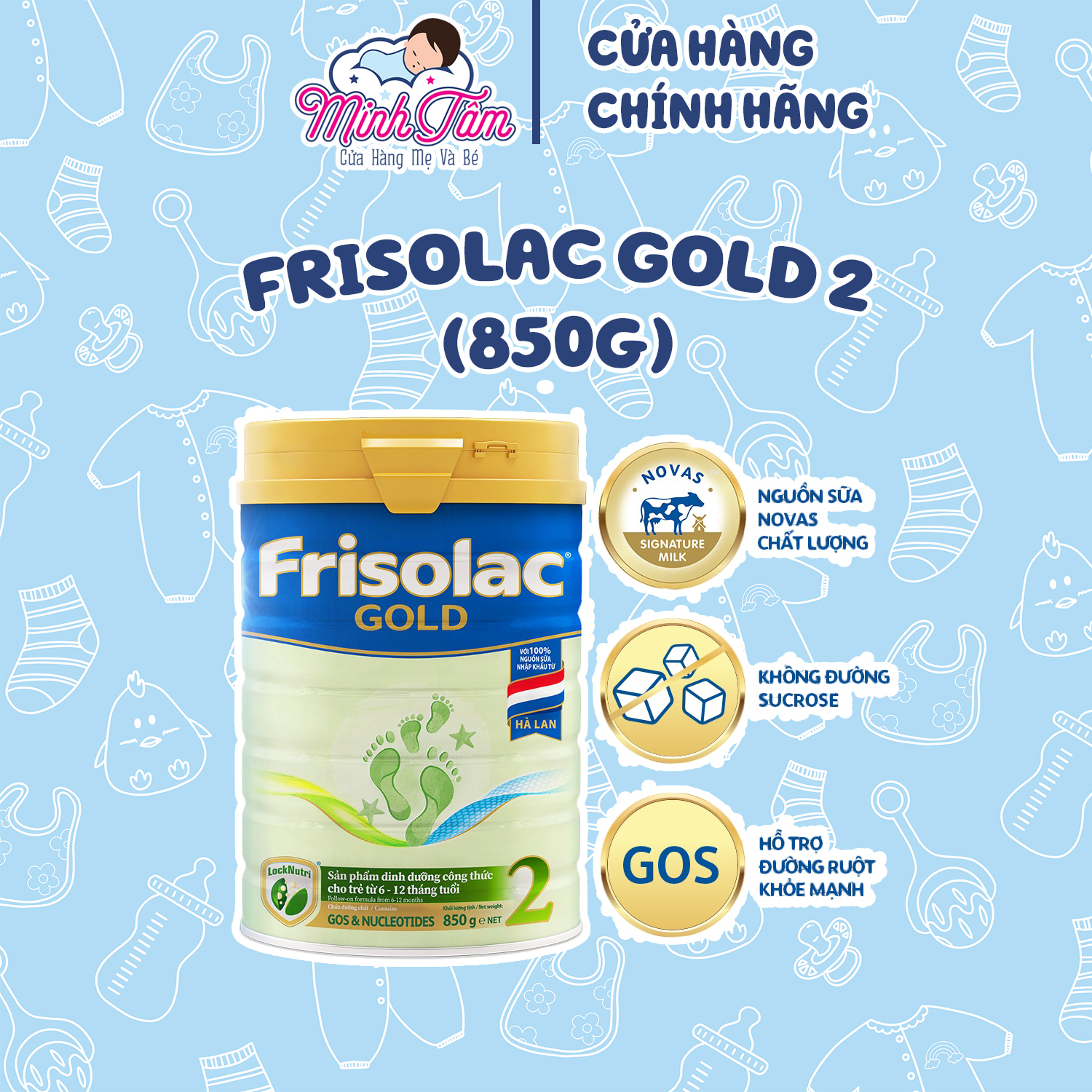 Sữa Bột Frisolac Gold 2 (850g)
