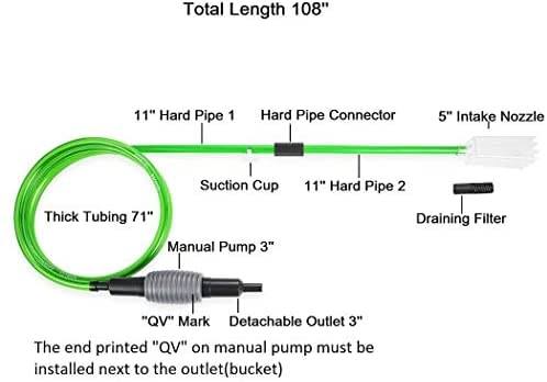 Dụng Cụ Vệ Sinh Hồ Cá Qanvee C600 Cho Hồ Cá Cảnh