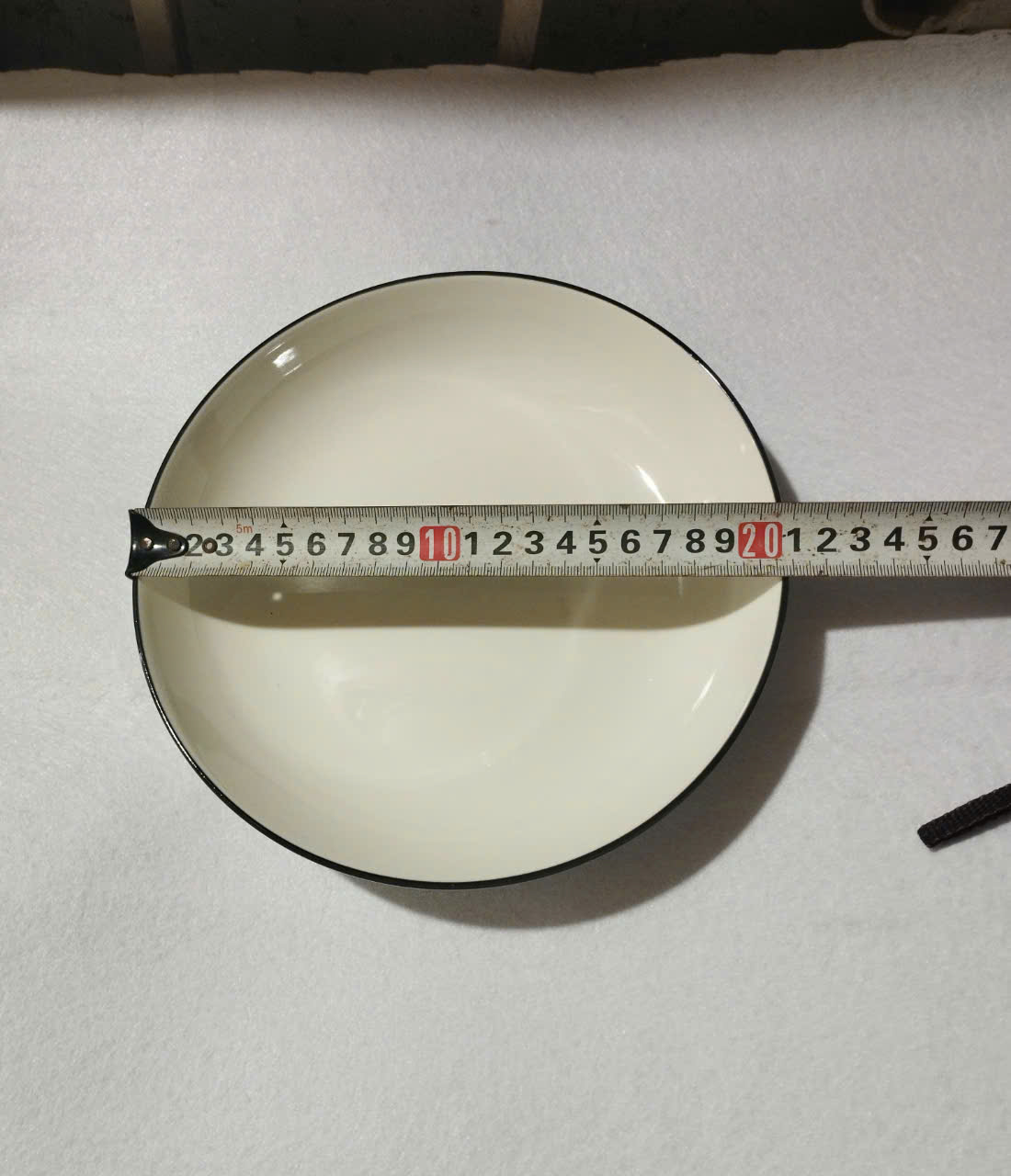 dĩa sứ sọc trắng viền đen nhiều size 15.5cm, 18cm, 20cm 22.5cm - MUA 10 CÁI TẶNG 1 CÁI CÙNG LOẠI