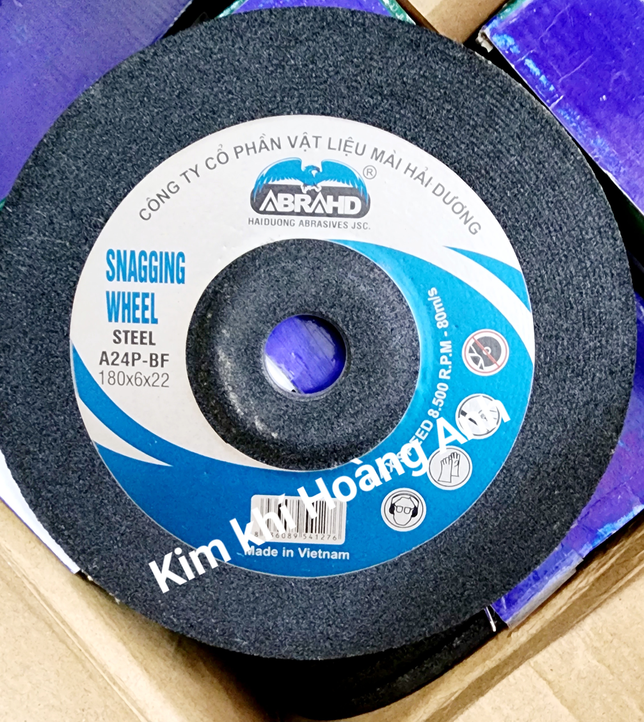 Đá mài sắt, inox, kim loại, hợp kim hải dương, fbf 100, 125, 180
