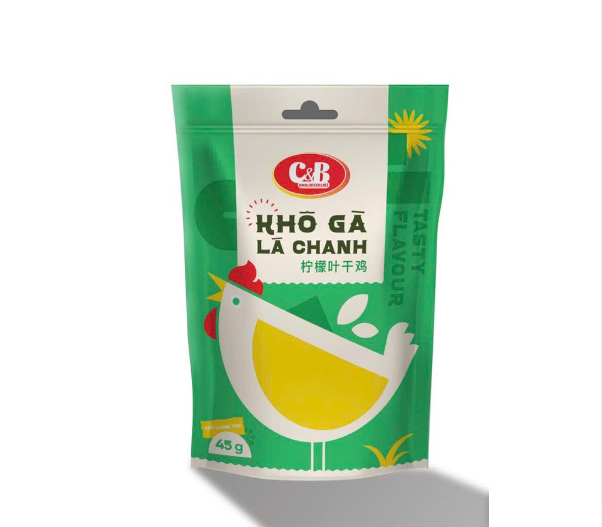 KHÔ GÀ LÁ CHANH C&B (Giòn thơm - Đậm vị)
