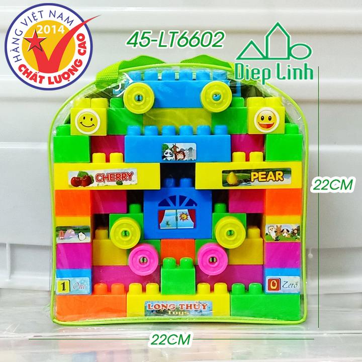 [HCM](Hàng Việt Nam)Đồ chơi xếp hình phát triển trí tuệ cho trẻ em-Bộ xếp hình mầm non cho bé - Xếp hình thông minh Nhựa An Toàn