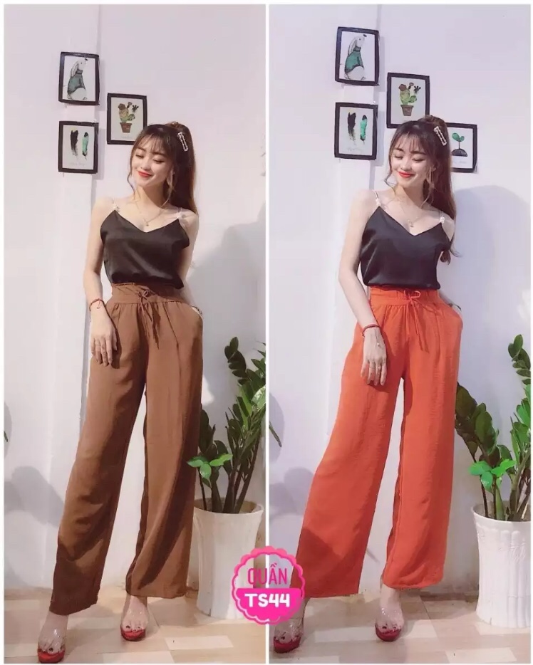 [50-60KG] QUẦN ĐŨI DÀI ỐNG RỘNG NỮ THỜI TRANG