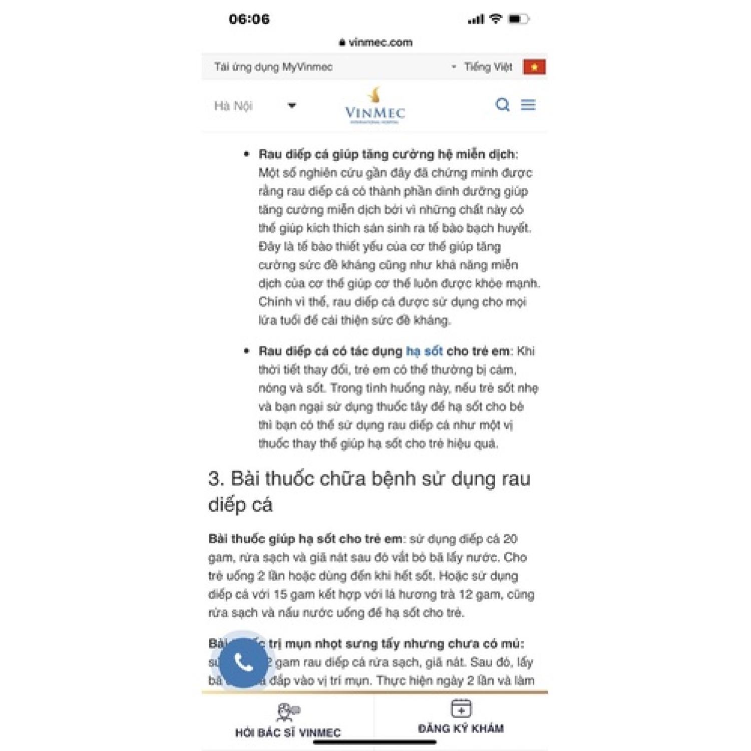 Rau diếp cá/ dấp cá