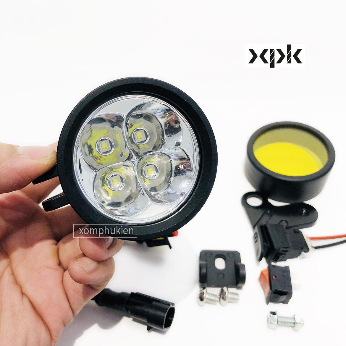 Đèn Trợ Sáng L4X CREE T6 30w Gắn Xe Máy [ kèm Phụ Kiện ]