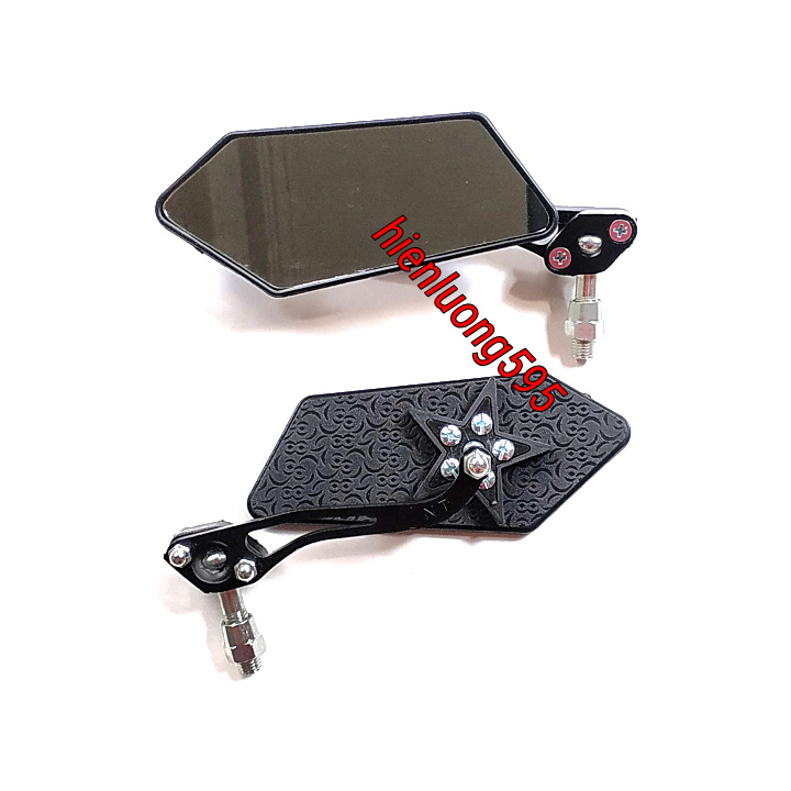 Five sides motorcycle rearview (one left)