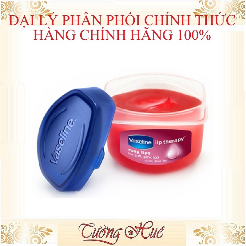 Sáp Dưỡng Môi Vaseline Rosy Lips 7g hàng chuẩn (hồng)