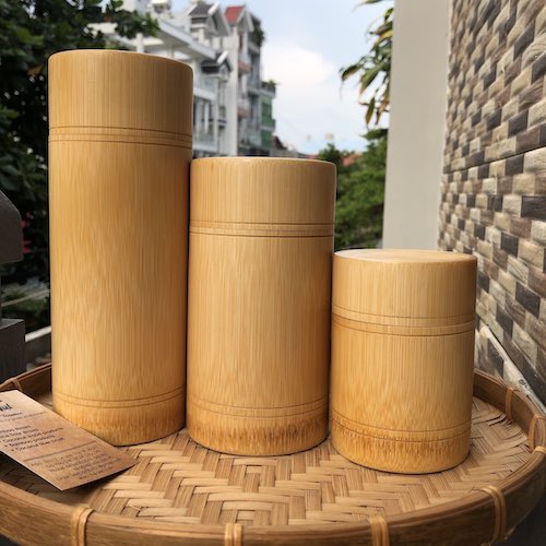 [HCM]Hộp đựng trà bằng tre vintage - Tea Container - có 3 kích thước lựa chọn