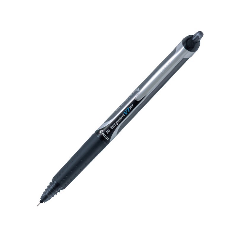 Bút mực nước pilot hi-tech V7 rt mực đen BXRT-V7-B, viết rất êm, màu sắc tươi sáng, mực bền với nước và ánh sáng, an toàn không độc hại