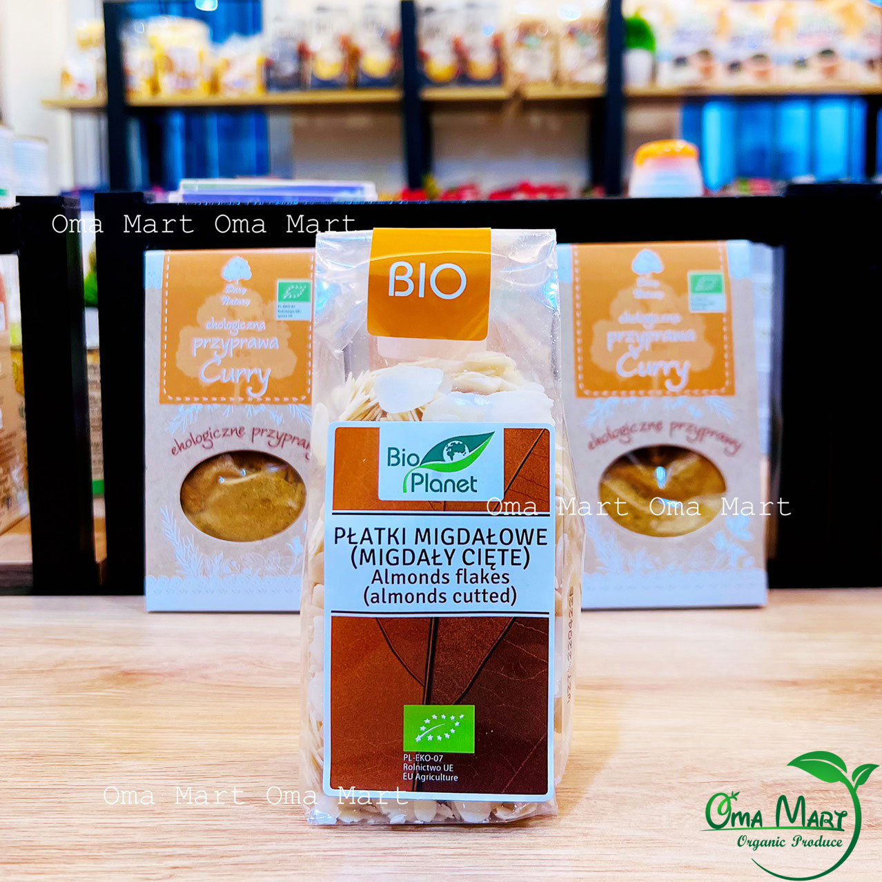 Hạnh nhân lát hữu cơ Bio Planet 100g