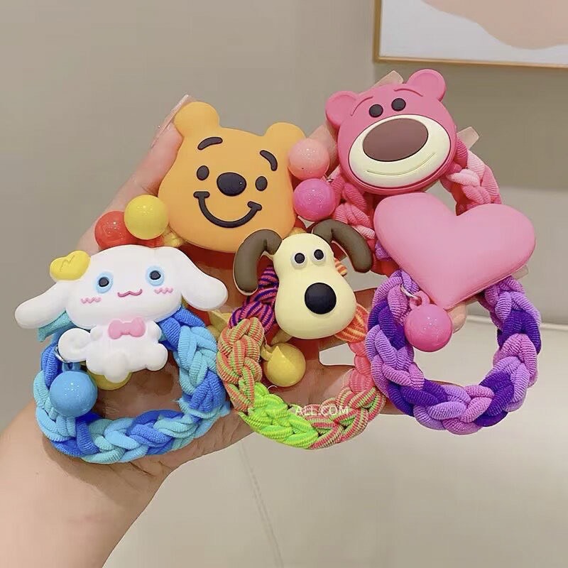 Cột tóc charm to hoạt hình thời trang dễ thương