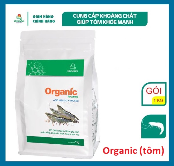 "Hoàn tiền đến 10%" Vemedim Organic for shrimp cung cấp khoáng chất cho tôm, gói 1kg