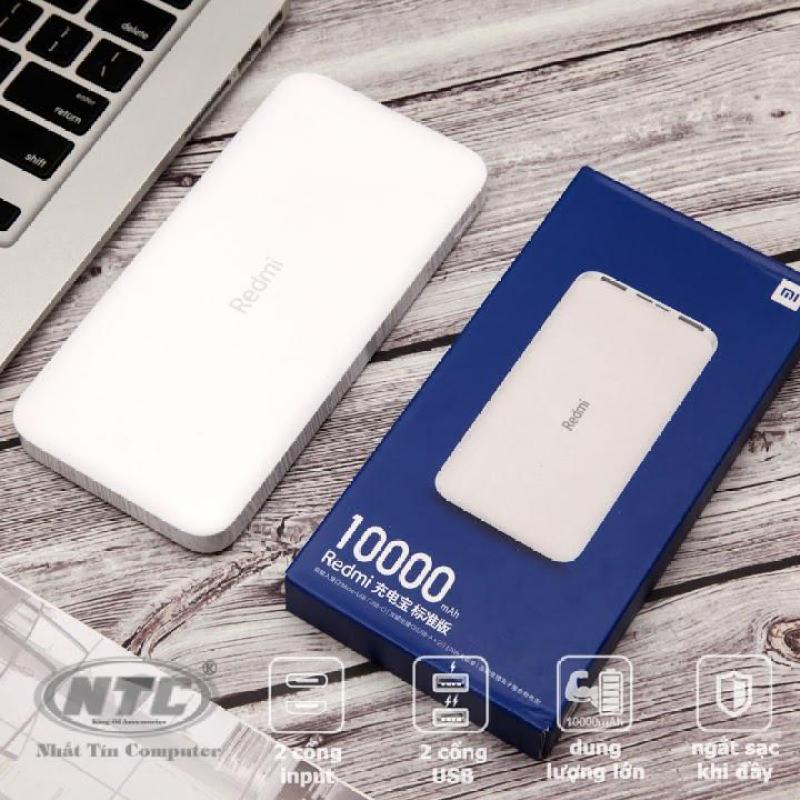 Pin sạc dự phòng Xiaomi Redmi PB100LZM 10000mAh hỗ trợ 2 cổng sạc vào (Trắng) - Phụ Kiện 1986