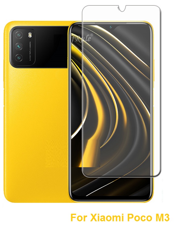 Kính cường lực Xiaomi Poco M3 (Trong suốt, Không Full Màn)