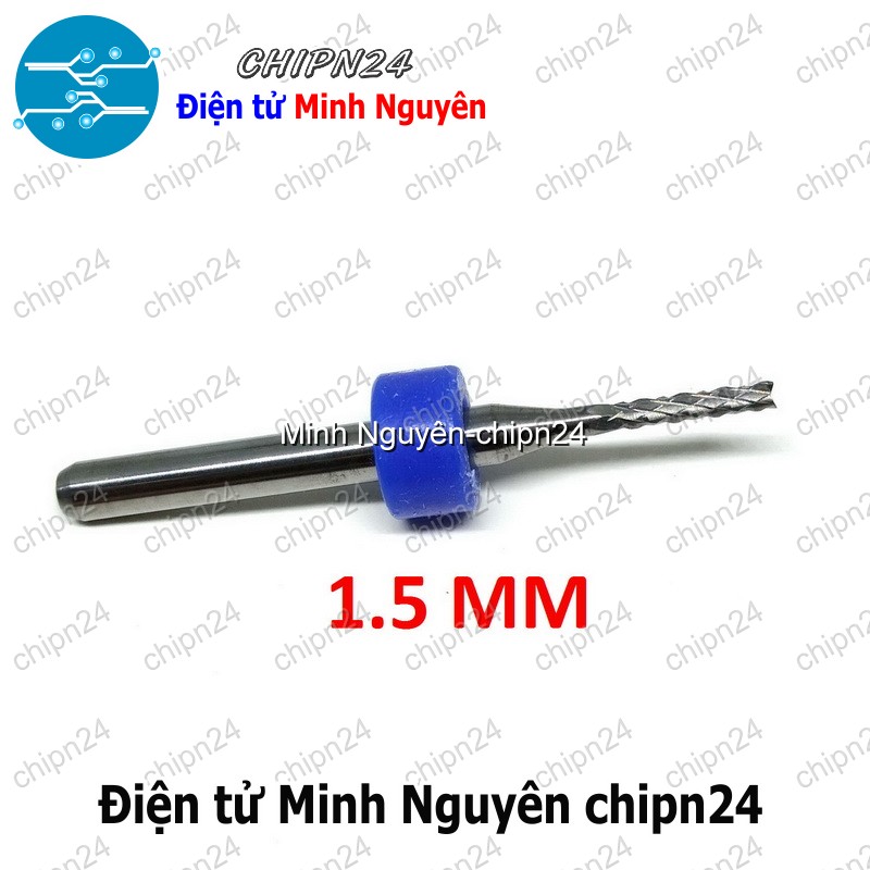 [1 cây] Mũi phay mạch in CNC 1.5mm (Mạch điện tử, PCB) - HH001153