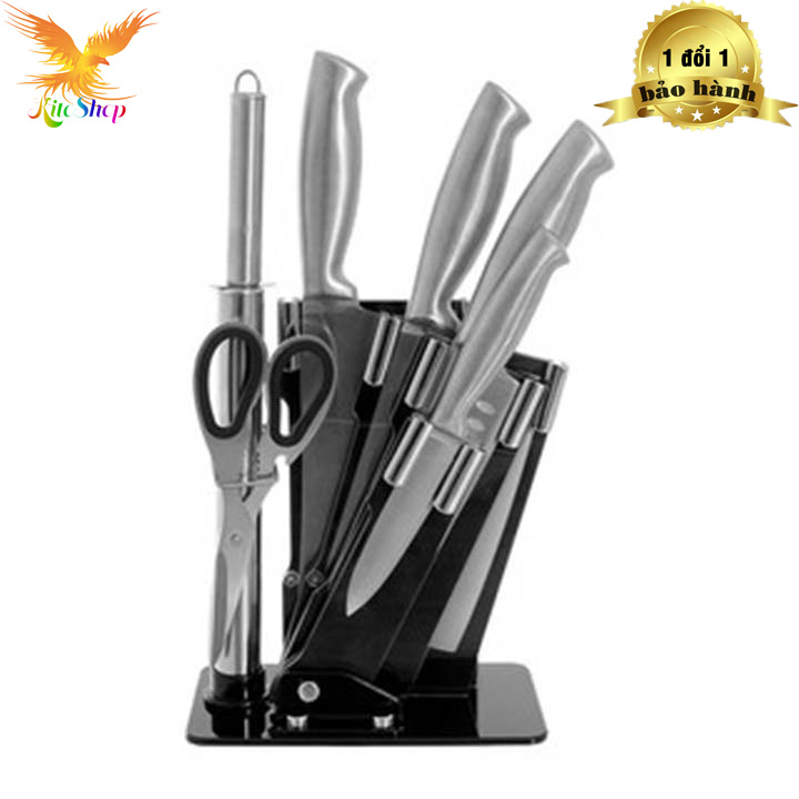 BÁO GIÁ Dao Làm Bếp Cao Cấp | Shopee Lazada Sendo Tiki mới nhất 24 | Hàng Cao Cấp | Bộ Dao 6 Món Nhật Bản, Bộ Dao Làm Bếp Cao Cấp, Bộ Dao 6 Món Đa Năng, Bộ Dao Nhật Chất Lượng – Bền Đẹp, Chắc Chắn, Không Gỉ, An Toàn Cho Sức Khỏe, Cực Kỳ Sắc Bén, Tặng Kèm Giá Để Dao.