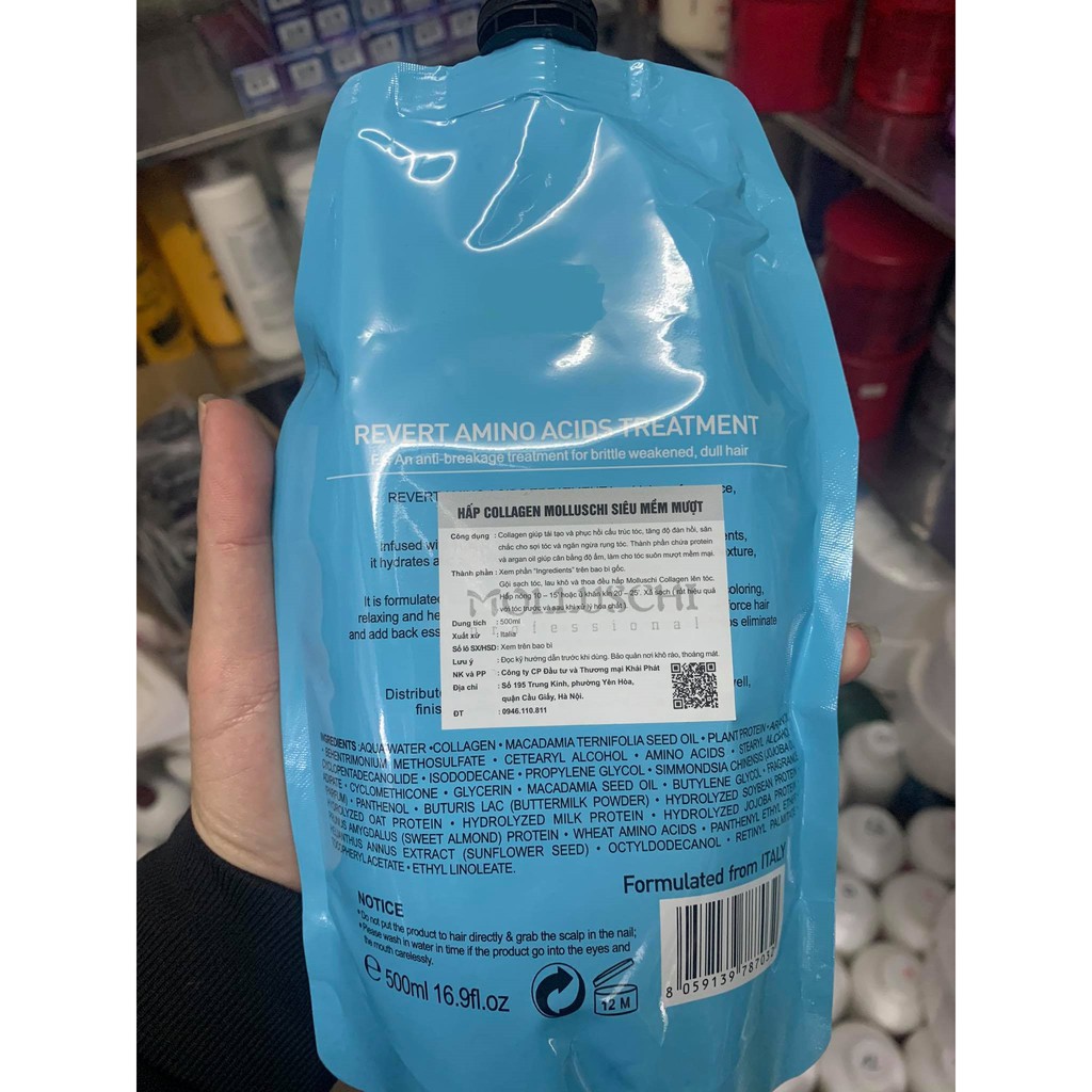DẦU HẤP Ủ SIÊU MỀM MƯỢT COLLAGEN MOLLUSCHI 500ML
