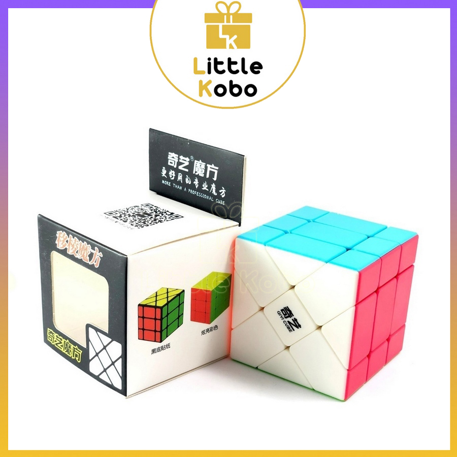Rubik QiYi Fisher Cube Rubic Biến Thể Stickerless Đồ Chơi Trí Tuệ Trẻ Em Phát Triển Tư Duy Thông Minh - Little Kobo
