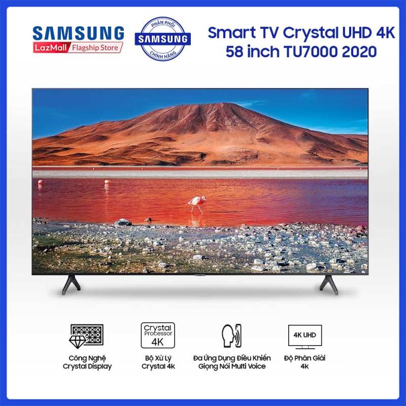 Smart TV Samsung Crystal UHD 4K 58 inch TU7000 2020 chính hãng